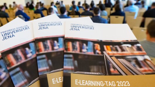 Der E-Learning-Tag 2023 in den Rosensälen der FSU Jena.